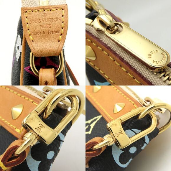 LOUIS VUITTON Black Monogram Pouch - Picture 6 of 9